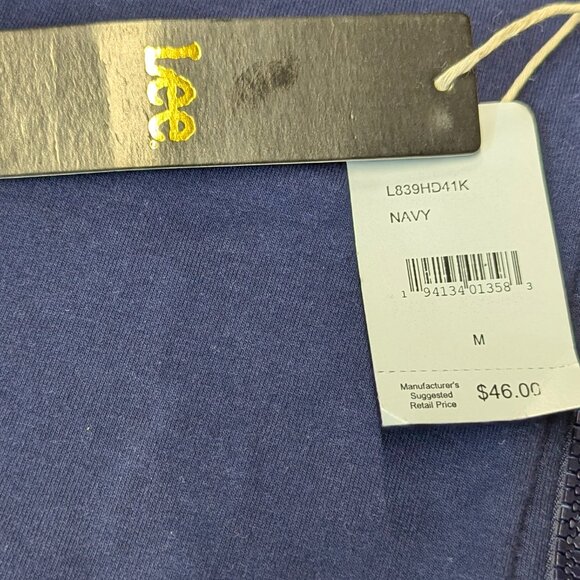 NWT Lee Size Medium (8-10) Navy Sweatpants and Zippered Hooded Jacket - Picture 3 of 14